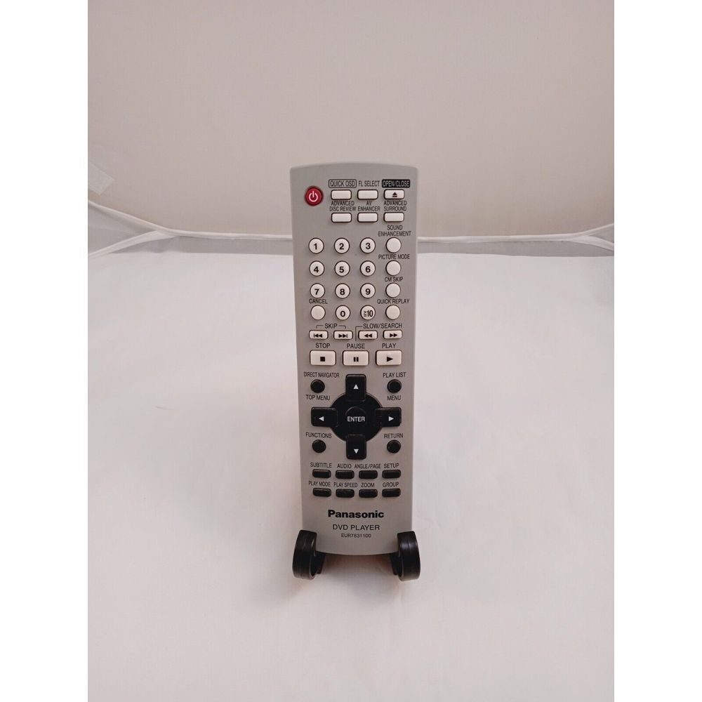 Panasonic EUR7631100 DVD Player Remote Control DVD-S29 , DVD-S29S, OEM‎ Tested
